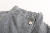 Women's Long Slim Fit Long Sleeve Woolen Coat