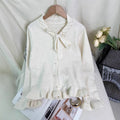 Women's Knit Cardigan Bow Tie Sweater