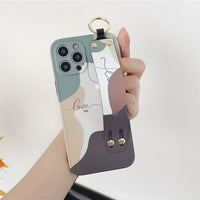 Moran Green Retractable Wristband Phone Case
