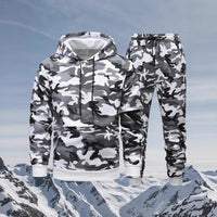 Outdoor Casual Sportswear Set Hoodie And Sweatpants Set