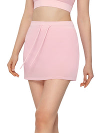 Spring And Summer Mesh Yarn False Two Pieces Sports Skirt