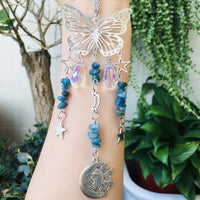 Butterfly Style Sun And Moon Accessories Crystal Ball Wind Chimes