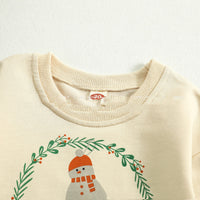 Boys And Girls Baby Christmas Letter Triangle Rompers