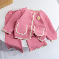 Girls Spring And Autumn Fashion Two-piece Set