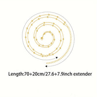 Personalized Fashion Waist Chain Double-layer Simplicity Round Beads Chain