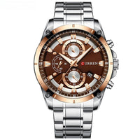 Multifunctional Six-pin Calendar Waterproof Quartz Watch