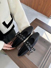 French-style Vintage Flat Height-increasing Womens Shoes