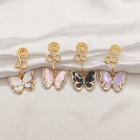 Handmade Gold-plated Copper Butterfly Nose Ring Nail Jewelry
