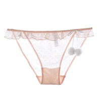 Net Yarn Girls Panties Plush Ball