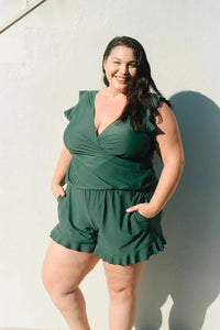 Summer Surfing Tight Spaghetti Straps Sleeveless Air Jumpsuit