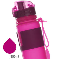 Environmentally Friendly And Healthy Silicone Large Capacity Folding Water Bottle