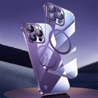 Case Electroplated Frameless With Lens Protector PC Magnetic Sheath