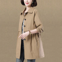 Waist Slimming Little Trench Coat Women
