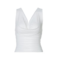 Sexy Solid-color Slim-fit Sleeveless Versatile Top