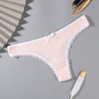 Women's Simple Solid Color Sports Breathable Lace Underwear