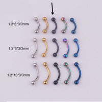 316L Medical Stainless Steel Spherical Eyebrow Nail Eyebrow Ring