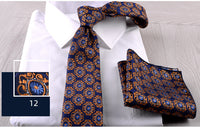 Business Formal Wear Casual Tie Pocket Square Combination