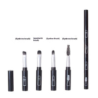 Multifunctional All-aluminum Tube Four-cut Makeup Brush Makeup Tools