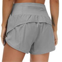 Women's Sports Running Shorts High Waist Pocket Yoga Pants