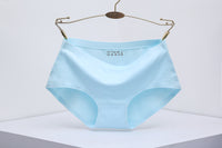 One Piece Seamless Women's Underwear Mid-waist Sexy Cotton Briefs