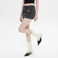 Hot Girl Retro Overalls Style Pocket Skirt
