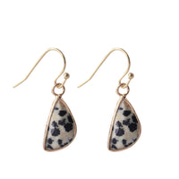 European And American Natural Stone Earrings Cut Semicircle Obtuse Angle