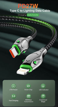 Applicable Mobile Phone Tablet PD27W Fast Charge Data Cable