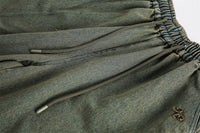 Bow Metal Decoration Denim Shorts For Men Summer Loose American Street Fashion