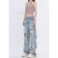 Fashion Straight Loose Slimming Wide-leg Pants For Women