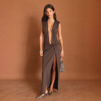 Women's Elegant V-Neck Slimming Dress