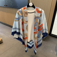 Sunscreen Large Kerchief Thin Silk Scarf Air-conditioned Room Outer Shawl