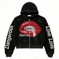 Fashion Casual Printed Polyester Sweater