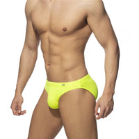 Men's Low Waist Lace Solid Color Nylon Swimming Trunks