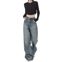Retro Design Wide Leg Flared Pants