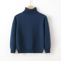 New Women's Pure Cotton Thread Pullover Turtleneck Knit Sweater