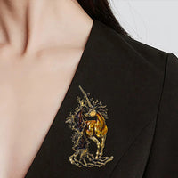Creative Retro Exaggerated Brooch Jacket Accessory
