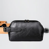 Large Capacity Business Casual Men's Soft Leather Handbag