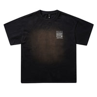 Retro Washed-print Short-sleeve T-shirt