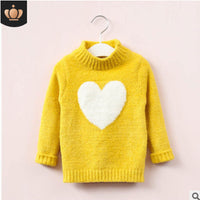 New Style Pullover Children's Love Knit Sweater