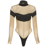 Perspective Stitching Tight-fitting Breathable Leisure Sports Jumpsuit