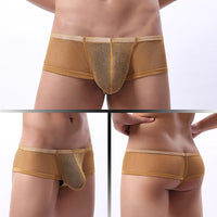 Breathable Mesh Low Waist Men's Underwear