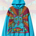 Printed Loose Hip-hop Hooded Sweatshirt