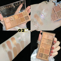 10Shades Of Eyeshadow Pearly Matte Earth Lasting Palette