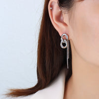 S-shaped Jewelry Personalized Tassel Geometric Earrings