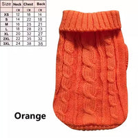 Knitted pet clothing for hairless cats