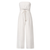 Women's Casual Fashion Solid Color Slim Jumpsuit