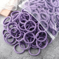 Towel Ring Hair Bands 4cm Solid Color Elastic Hair Rope Female Height Hair Accessory For Ponytail
