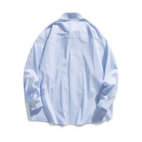 Long Sleeve Shirt Men's Fake Two-piece Retro