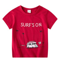 Children's Short Sleeve Boys And Girls T-shirt Cartoon Half Sleeve Top