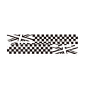 Sticker Body Waist Line Color Strip Decoration Universal